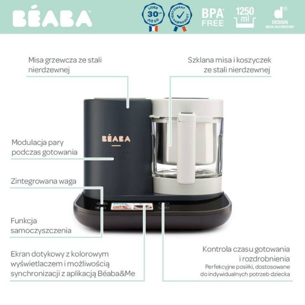 Beaba babycook Urządzenie wielofunkcyjne Smart Charcoal Grey