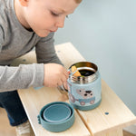 Done by Deer Termos obiadowy dla dziecka 300ml Tiny Farm Blue