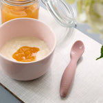 Sebra Łyżeczka dla niemowląt Silicone spoon set Blossom pink 2 sztuki