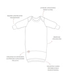 Sleepee Kangurek body niemowlęce z Czapeczką Bloom