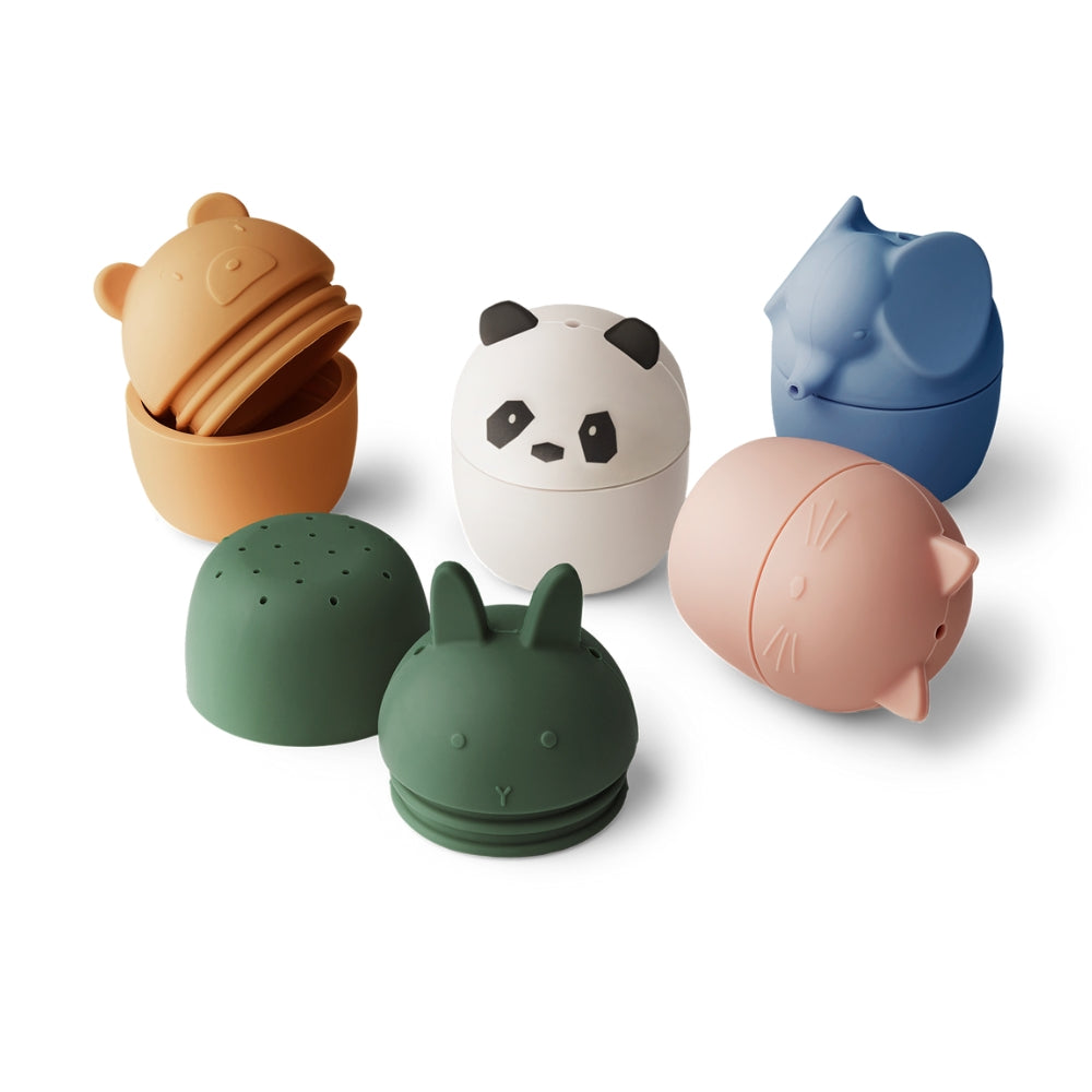 Liewood Zabawki do kąpieli Gaby Creme de la creme multi mix 5szt