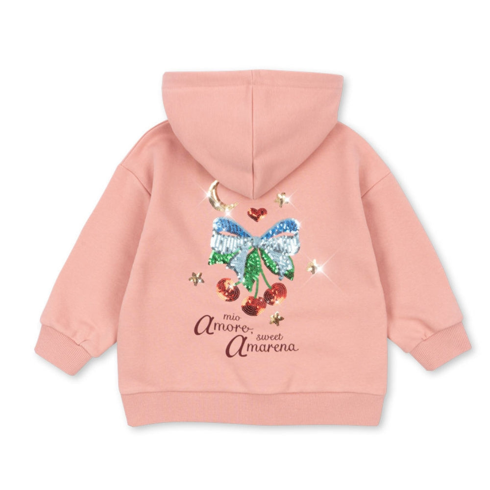 Konges Slojd Bluza dziewczęca z cekinami Lou Mellow Rose