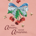 Konges Slojd Bluza dziewczęca z cekinami Lou Mellow Rose