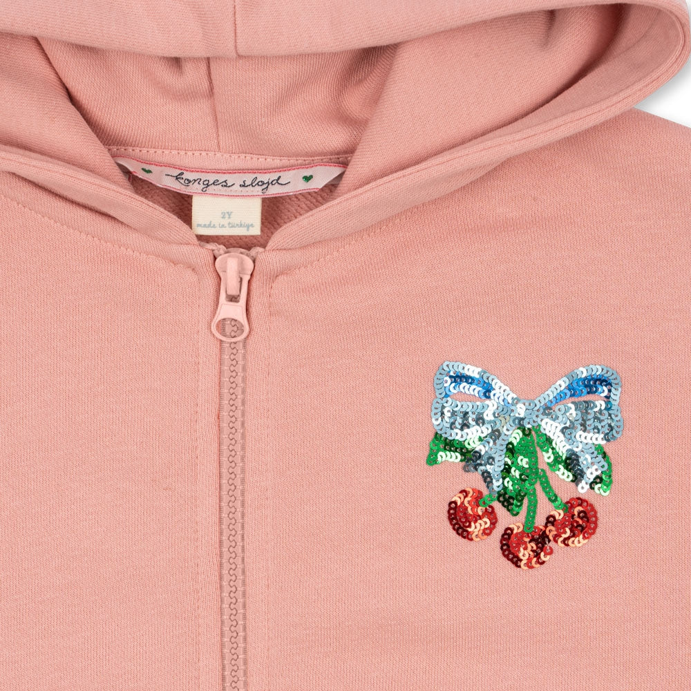 Konges Slojd Bluza dziewczęca z cekinami Lou Mellow Rose