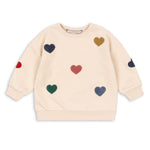 Konges Slojd Bluza dziewczęca Lou Terry Multi Heart