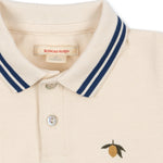 Konges Slojd Koszulka polo z długim rękawem dla chłopca Florian Antique White