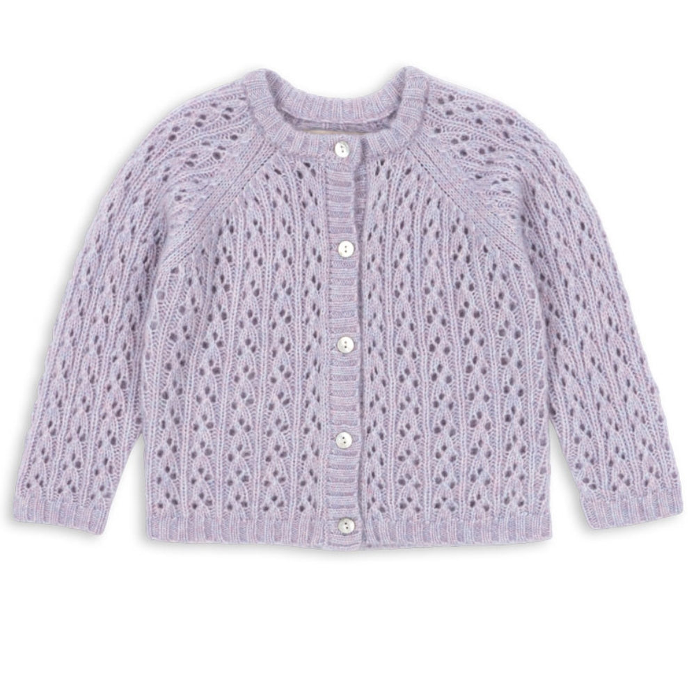 Konges Slojd Sweterek dziewczęcy Isa Lavender Mist