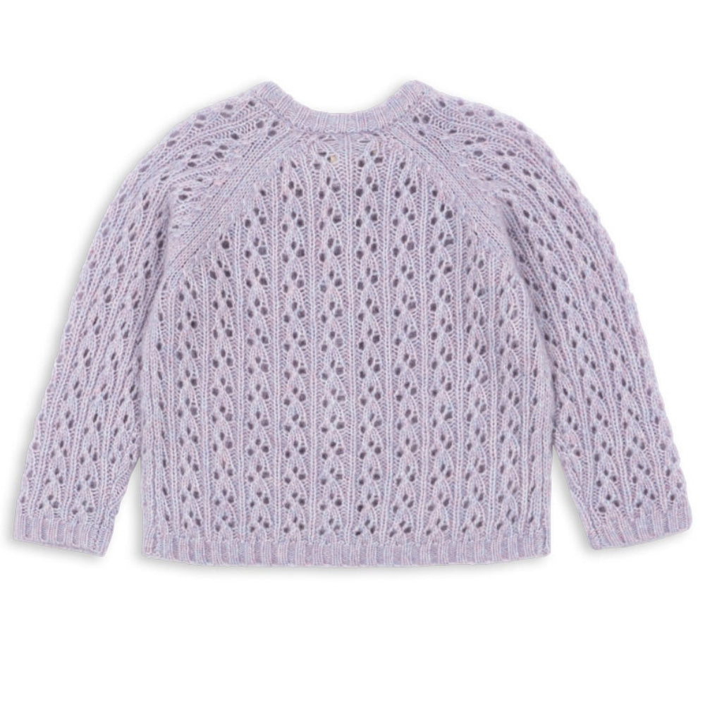 Konges Slojd Sweterek dziewczęcy Isa Lavender Mist