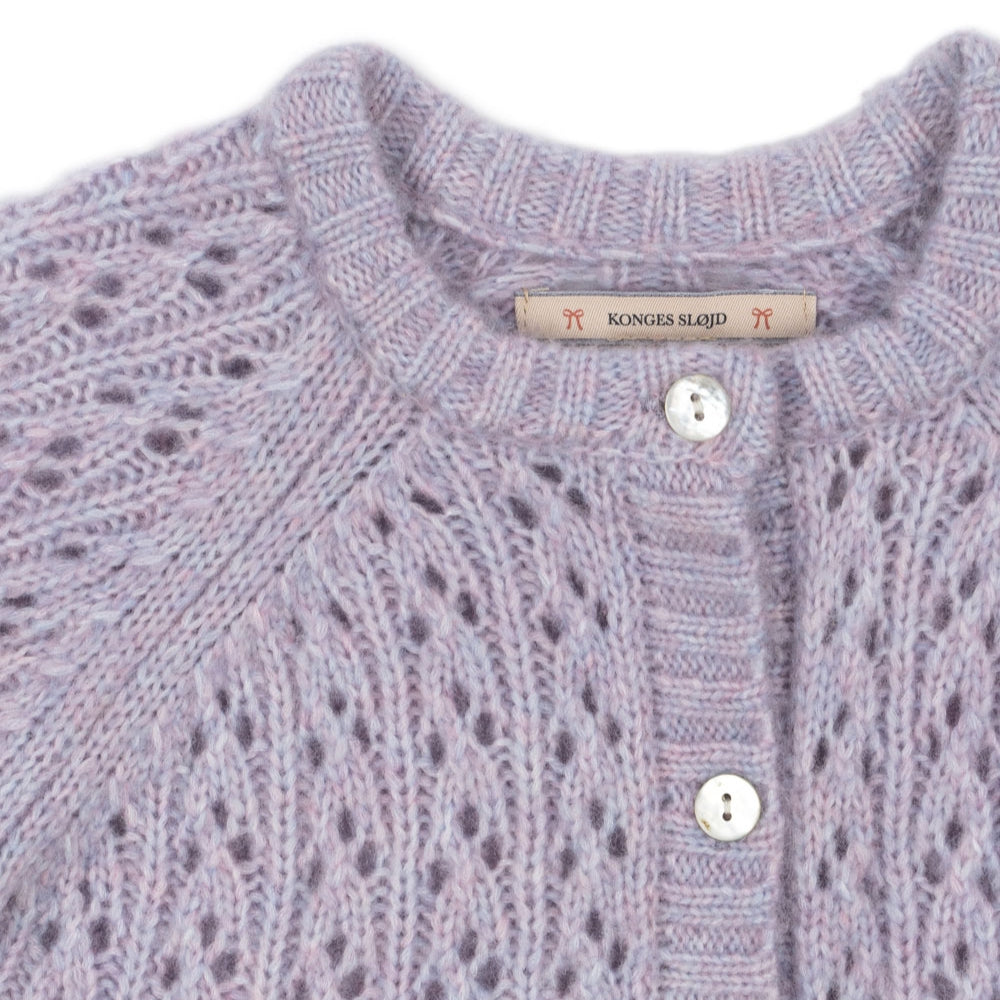 Konges Slojd Sweterek dziewczęcy Isa Lavender Mist