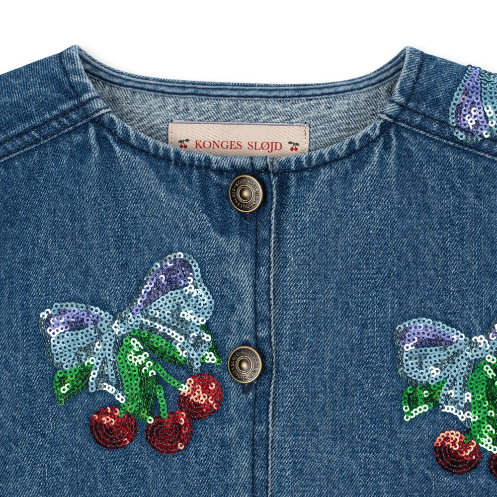 Konges Slojd Kurtka dżinsowa Magot Amarena Sequin