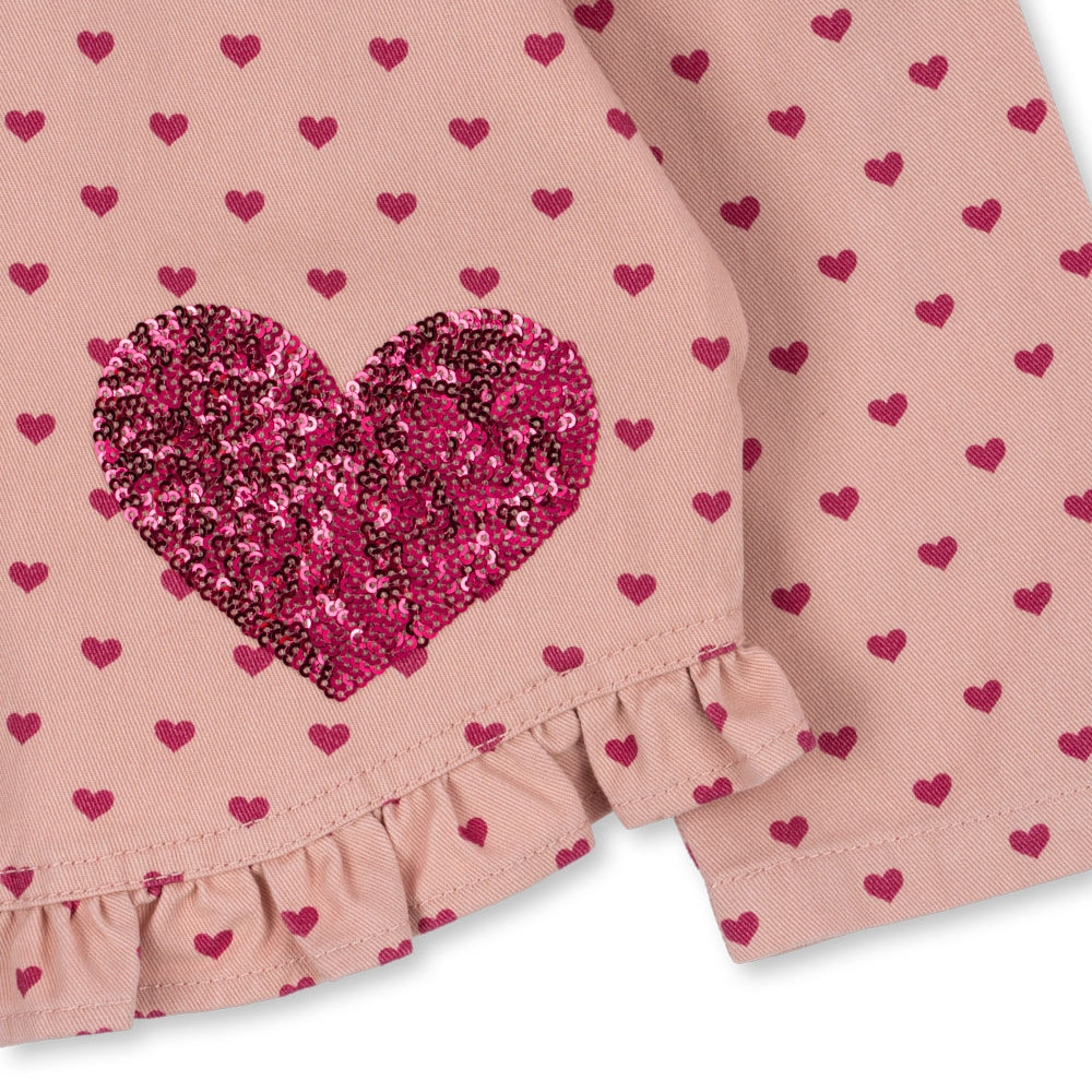 Konges Slojd Koszula dziewczęca Nola Sequin Berry Coeur
