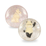 Konges Slojd Piłeczki z brokatem i figurkami 3D Bunny/Panda 2szt