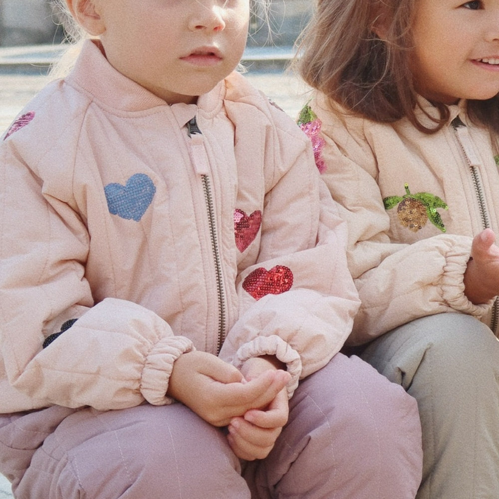 Konges Slojd Bomberka dziecięca z cekinami Juno Cameo Rose