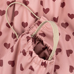 Konges Slojd Kurtka i spodnie przeciwdeszczowe dla dziewczynki Rainy Palme Set Amour Pink