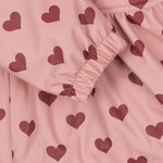 Konges Slojd Kurtka i spodnie przeciwdeszczowe dla dziewczynki Rainy Palme Set Amour Pink