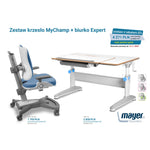 Mayer Zestaw krzesło MyChamp niebieskie + biurko Expert