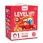Mideer Zestaw dziecięcych puzzli dla początkujących LEVEL UP! - Pojazdy
