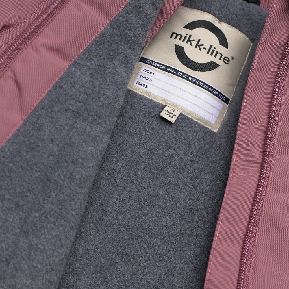 Mikk line Kurtka zimowa dla niemowlaka Solid Rose Brown