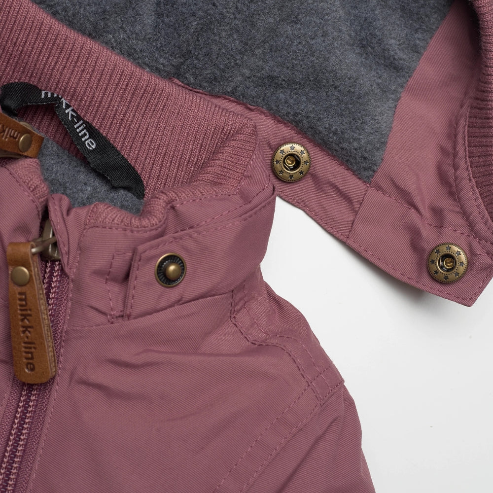 Mikk line Kurtka zimowa dla niemowlaka Solid Rose Brown