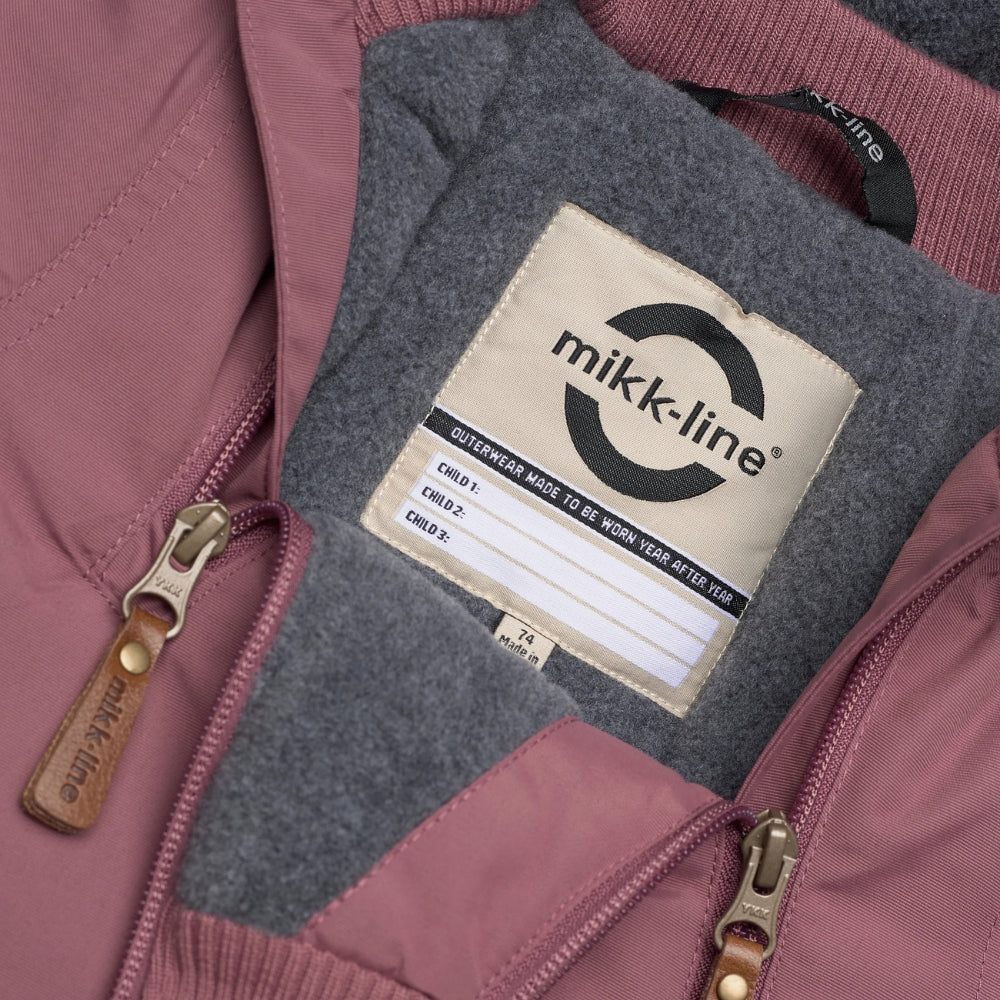 Mikk line Kurtka zimowa dla niemowlaka Solid Rose Brown