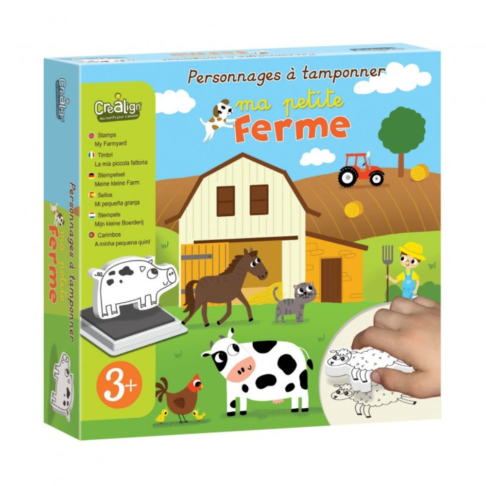 Crealign Zestaw pieczątek dla dzieci Farma