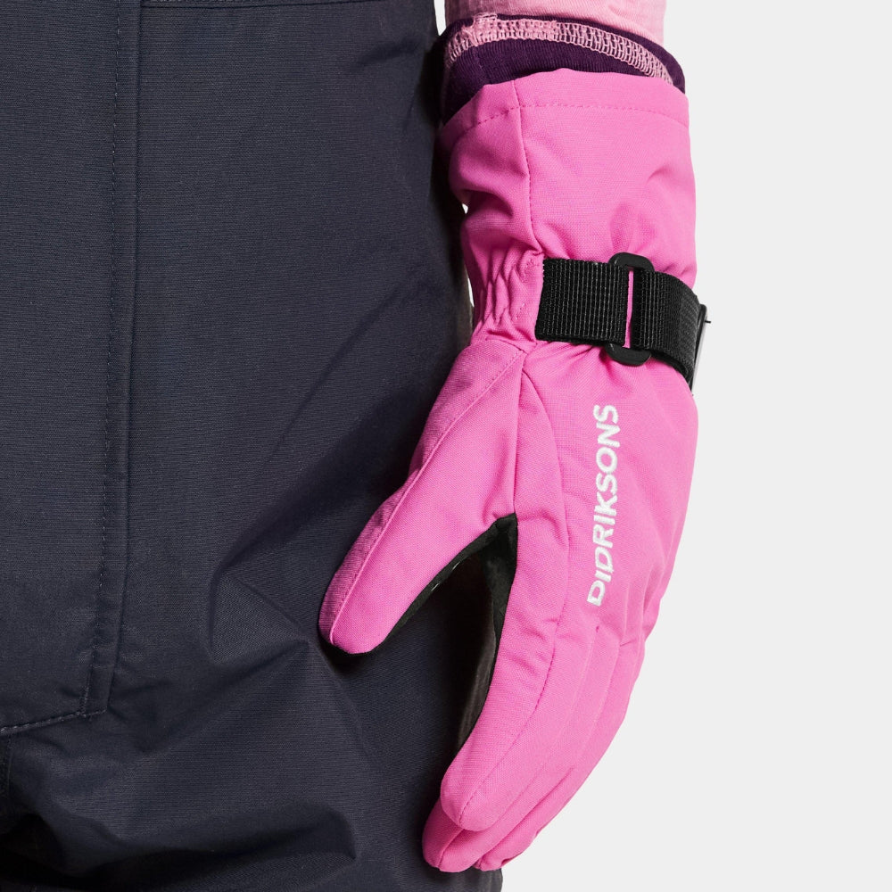 Didriksons Rękawiczki zimowe z palcami Biggles Sweet pink