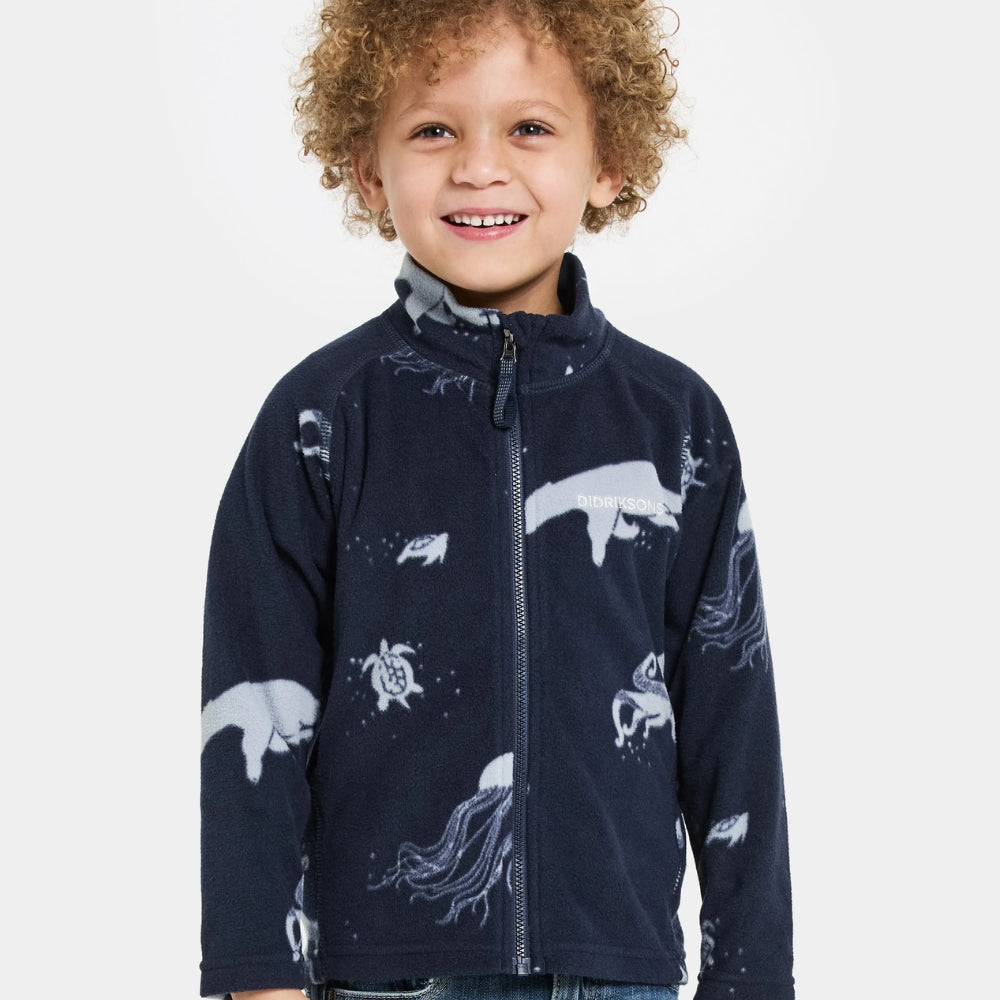Didriksons Zapinana bluza dziecięca Monte Winter Ocean Blue