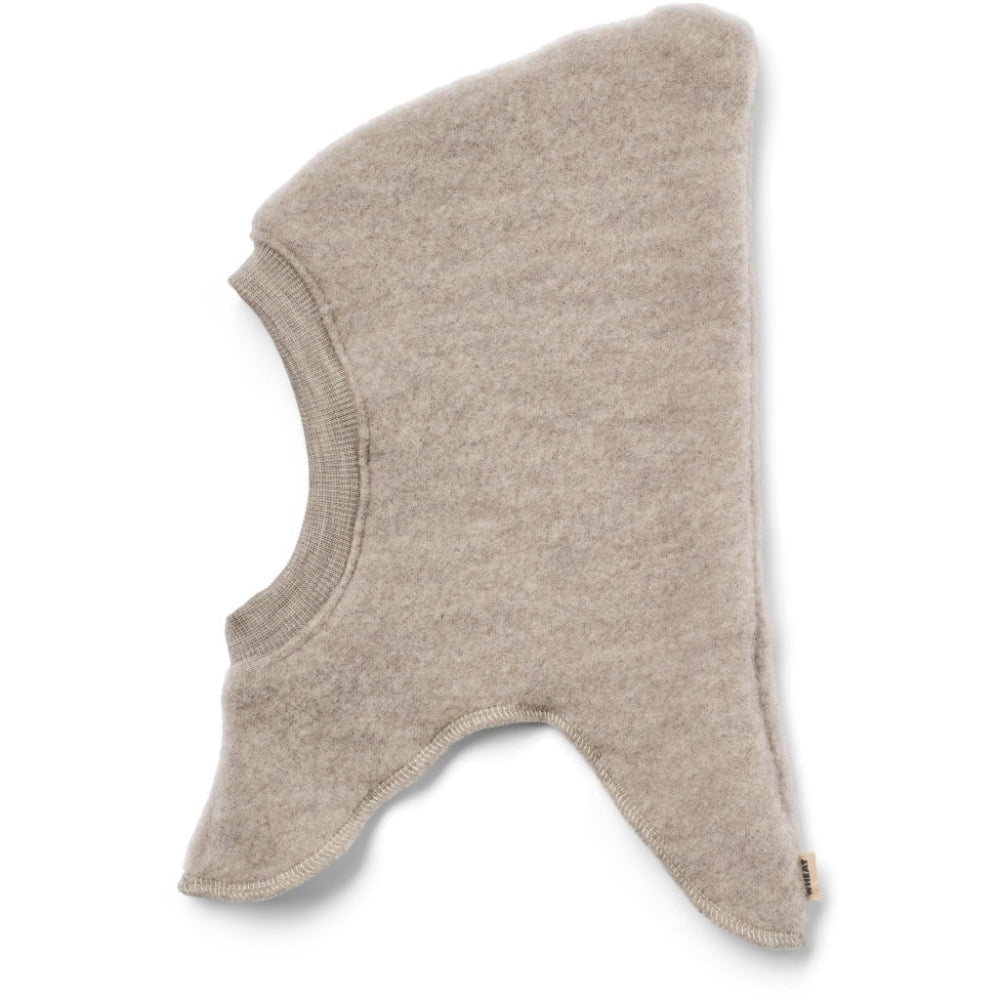 Wheat Kominiarka z wełny merino Eli Khaki Melange