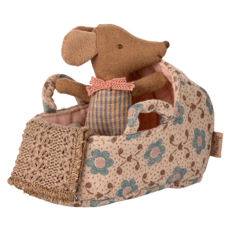 Maileg Gondola miniaturowa akcesoria dla lalek Rose