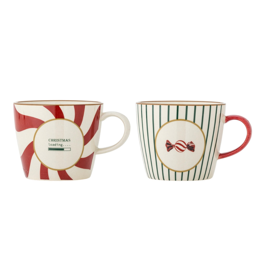 Bloomingville Kubki do kawy świąteczne Yule 2szt