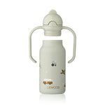 Liewood Bidon termiczny dla dzieci Kimmie 250 ml Vehicles / Dove blue