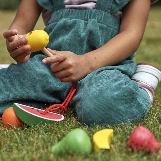 TickiT Nawlekana dla dzieci Drewniane owoce