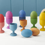 TickiT Drewniane jajka Rainbow Wooden Eggs 7 elementów