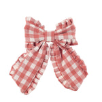 Rockahula Spinka do włosów dla dziewczynki w formie kokardki Gingham Ruffle