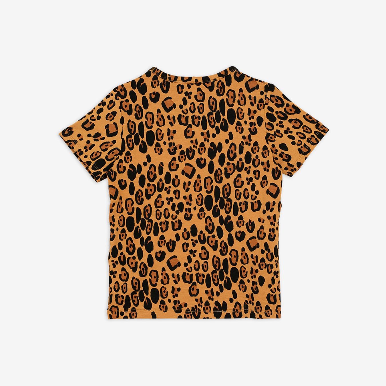 Mini Rodini Koszulka dziecięca Basic leopard Beige
