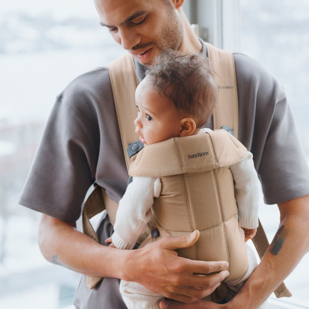 BABYBJORN Nosidełko dla niemowlaka MINI Woven Beige