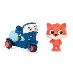 B. Toys Zestaw 3 miękkich autek sensorycznych z pasażerami Odgłosy i światło