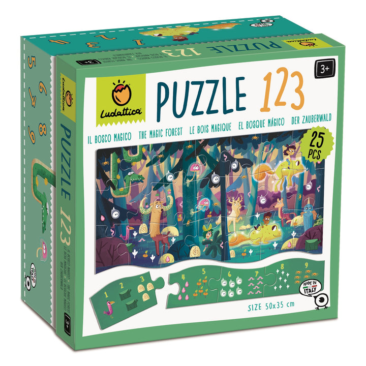 Ludattica Puzzle dla dzieci matematyczne Zaczarowany las