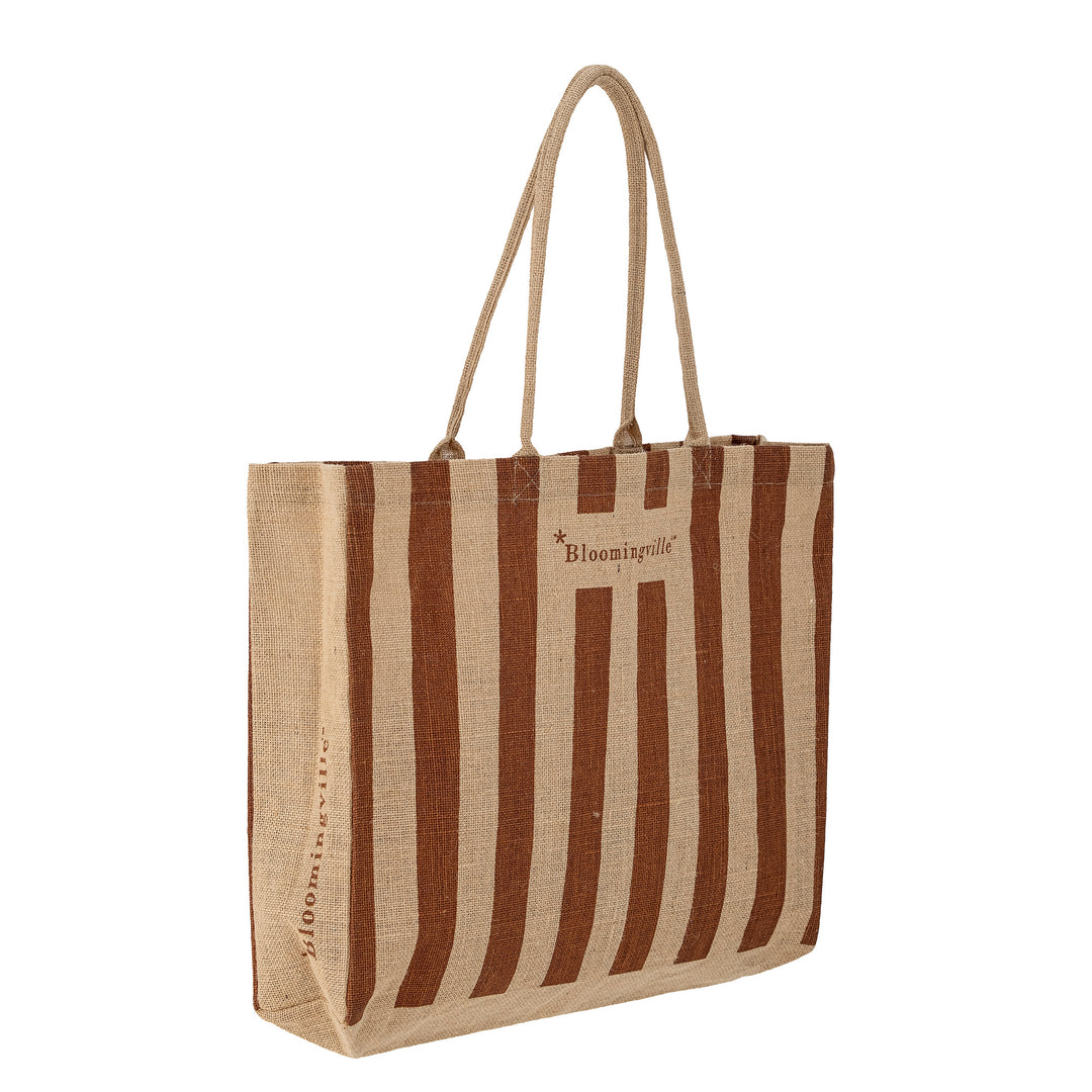 Bloomingville Torba dla mamy Torba na zakupy Bergamo Brown Jute