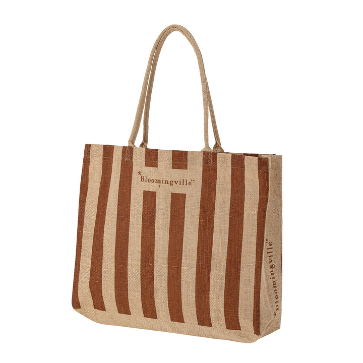 Bloomingville Torba dla mamy Torba na zakupy Bergamo Brown Jute