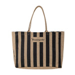 Bloomingville Torba dla mamy Torba na zakupy Bergamo Black Jute