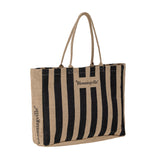 Bloomingville Torba dla mamy Torba na zakupy Bergamo Black Jute