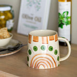 Bloomingville Kubek do kawy Kubek do herbaty Shama Mug Green Stoneware