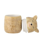 Bloomingville Słoik z kamionki Puk Brown