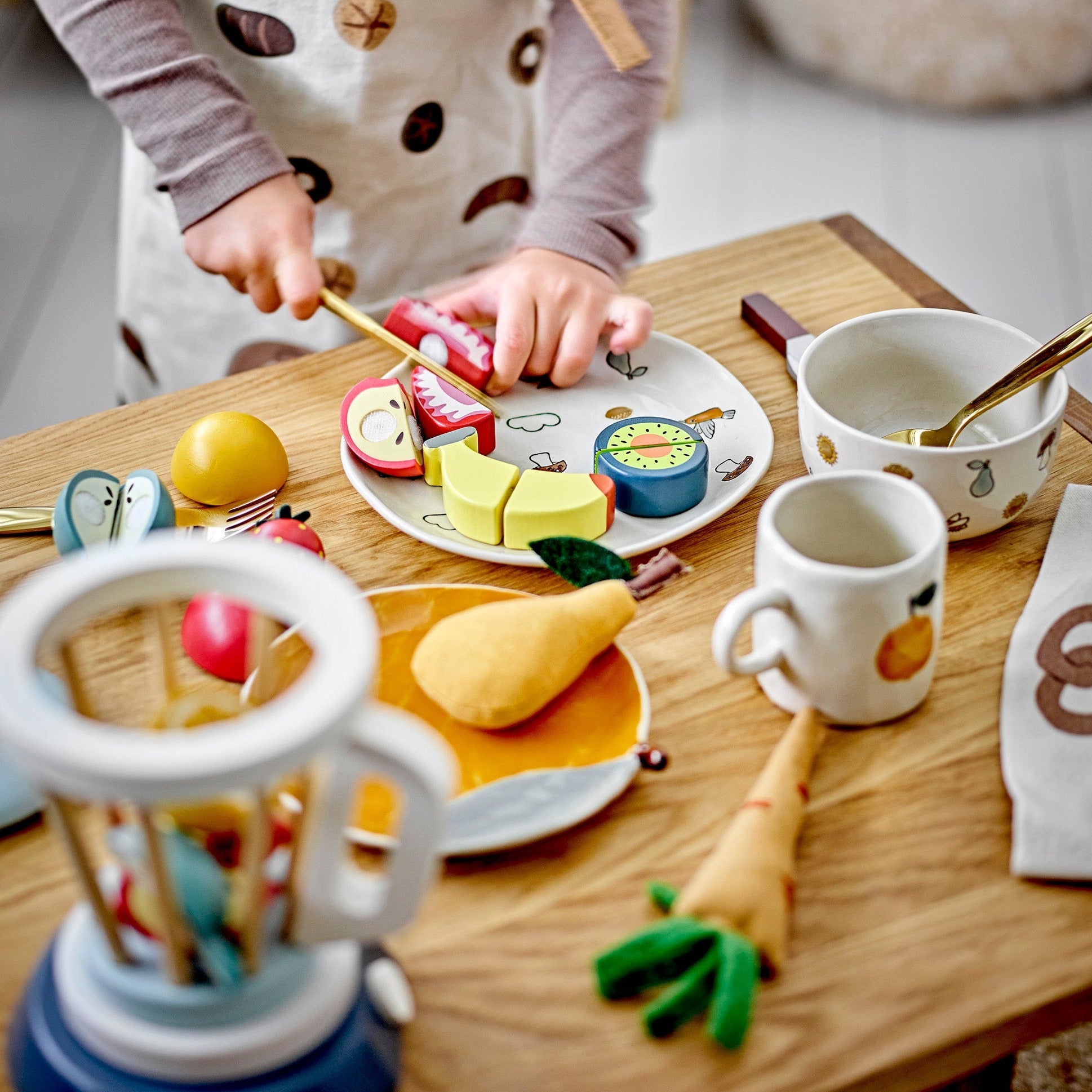 Bloomingville Mini Zestaw naczyń dla dzieci Agnes z kamionki