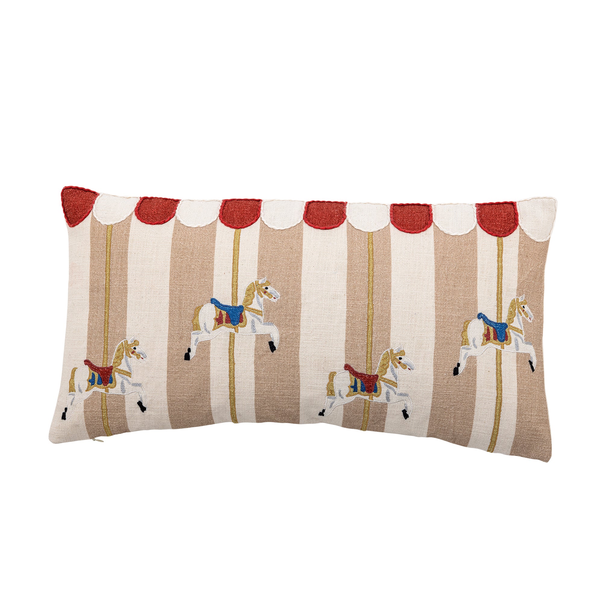 Bloomingville Poduszka dekoracyjna z bawełny Merry-go-round Multi