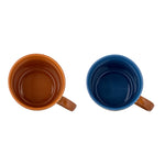 Bloomingville Kubki do kawy z kamionki Anniversary Brown 2 szt