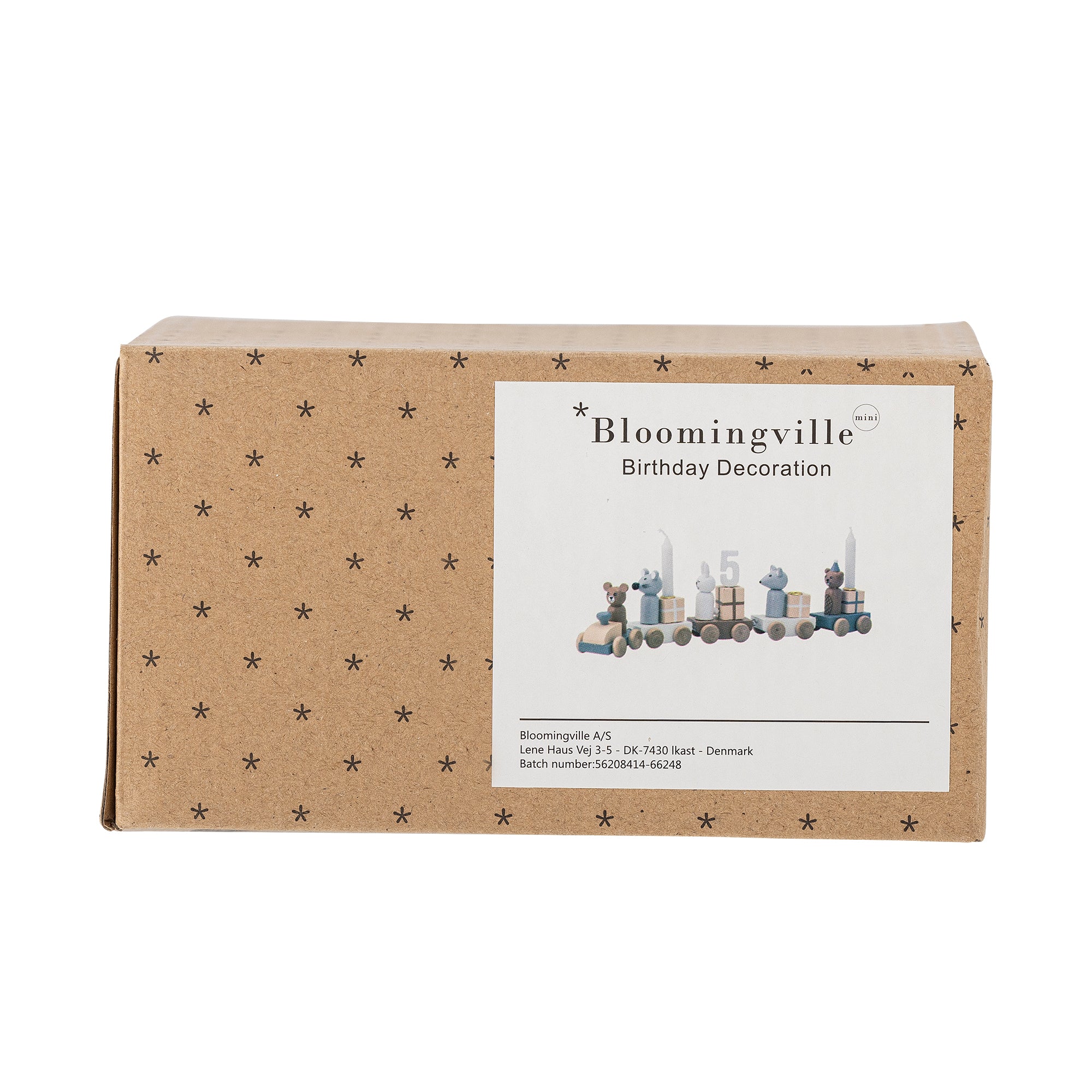 Bloomingville Dekoracja kolejka drewniana urodzinowa Junaid