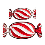 Bloomingville Talerze dekoracyjne ze szkła Sweetie Red zestaw 2 sztuk