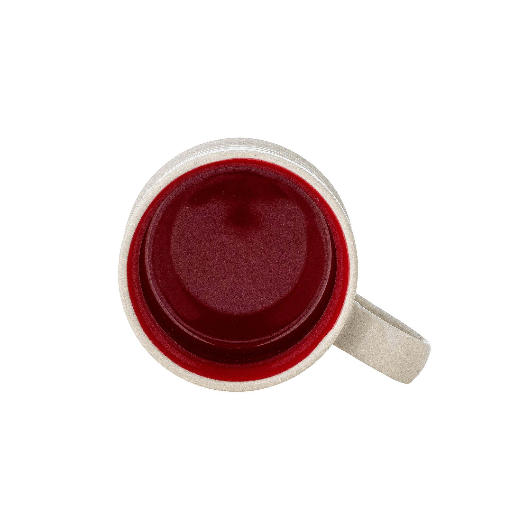 Bloomingville Kubki z kamionki Kenai Red zestaw 4 szt